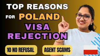 Top Reason For Poland Visa Rejection  10 No Refusal  Agent Scams  Chandni in Europe [upl. by Eornom]