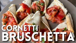 CONETTI BRUSCHETTA di Betty e Marco  Ricetta facile e veloce [upl. by August]