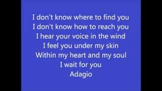 Lara Fabian  Adagio english version with lyrics [upl. by Artemisia]