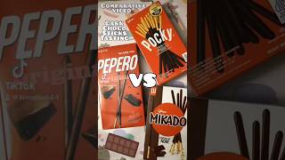 🍫🥖Chocolate sticks comparative Tasting🍫🥖 Team Pocky Mikado ou Pepero [upl. by Airamanna]