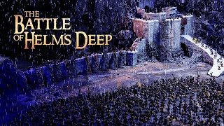 A massive game of Lord of the Rings The Battle for Helms Deep  MiddleEarth Strategy Battle Game [upl. by Eireva]