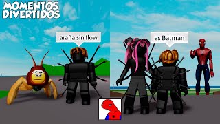 BROOKHAVEN MOMENTOS DIVERTIDOS VESTIDOS DE ARAÑAS ROBLOX [upl. by Zelde]