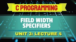 Field Width Specifiers in C UrduHindi [upl. by Dranoel]