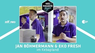 Jan Böhmermann und Eko Fresh im Kebapland  Wetteinlösung  NEO MAGAZIN ROYALE  ZDFneo [upl. by Quickel381]