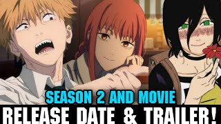 CHAINSAW MAN SEASON 2 RELEASE DATE  Chainsaw Man Movie Release Date [upl. by Nnairrek462]