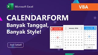 Cara Menggunakan CalendarForm Untuk Multi Data Tanggal dan Multi Style [upl. by Enorel888]