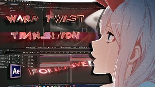 Advanced twist warp transition tutorial  After Effects [upl. by Nautna]