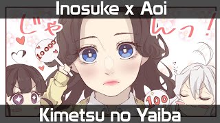 Inosuke x Aoi  Make up Kimetsu no Yaiba [upl. by Ylrebmyk]