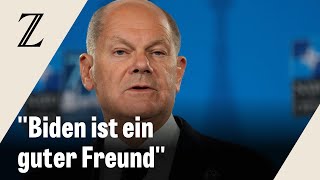 Scholz würdigt Biden für gute Zusammenarbeit [upl. by Rodriguez]