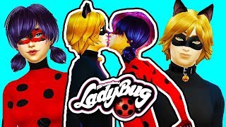 💋LADYBUG amp CAT NOIR KISS💕 Miraculous Ladybug amp Cat Noir Sims 4 Ep 9  Valentines Day Episode [upl. by Llecrad]