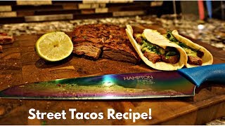 Mexican Street Tacos Recipe [upl. by Nomis]