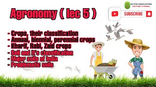 KHARIF RABI ZAID crops Crop classification Soil Classification ANNUAL BIENNIAL PERENIAL crops [upl. by Nitsew370]