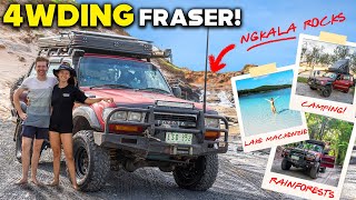 COMPLETE Fraser Island 4WD CAMPING Adventure  BREAKDOWNS WILD WEATHER Ngkala Rocks [upl. by Icrad]