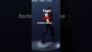 top 9 rarest Fortnite emotes fortnite shorts top9 top10 ranking subscribe viral [upl. by Nivan384]