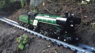 LargeAwesome Lego Train Set Going through the Garden amp House 2016 [upl. by Rotceh]