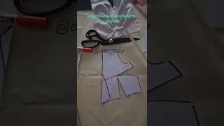 asimetrik bluz kalıbı diy cover sewing kesfet sewingtutorial dikişdersleri dikişdersi [upl. by Tutto]