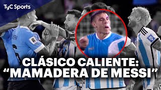 LO QUE NO VISTE DE ARGENTINA vs URUGUAY ⚽ PELEAS CANTOS EN LA BOMBONERA URUGUAYOS MESSISTAS Y MÁS [upl. by Bettye]