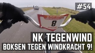 NK TEGENWINDFIETSEN 2016  MET WINDKRACHT 9 VLOG54 [upl. by Lulita753]