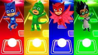 Catboy 🆚 Owlette 🆚 Gekko 🆚 Romeo  PJ Masks  Tiles Hop EDM Rush [upl. by Oba]