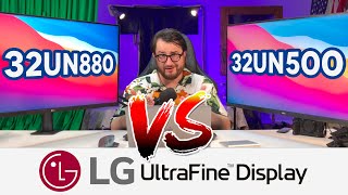 LG UltraFine Displays 500 VS 880Ergo 4K HDR Color Grading Monitor [upl. by Eniawd]