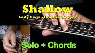 quotSHALLOWquot by Lady Gaga Bradley Cooper  Easy Guitar SoloChords  TAB  GuitarNickcom [upl. by Ajdan]