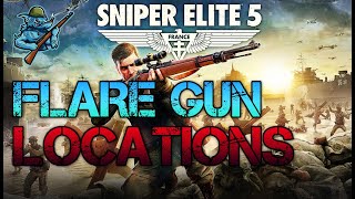 All Flare Gun Locations  Sniper Elite 5 [upl. by Rovner939]