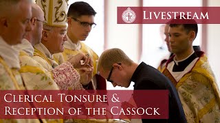 Pontifical Mass with Clerical Tonsure amp Reception of Cassock  Purification of the BVM  2224 [upl. by Eintruok898]