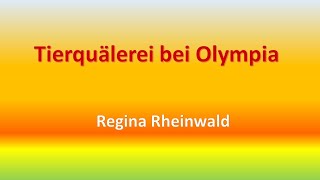 Tierquälerei bei Olympia Annika Schleu ist ein Bauernopfer des Systems quotGewalt gegen das Pferdquot [upl. by Illak734]