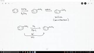 reduction of nitro groups to anilines [upl. by Ashbey857]