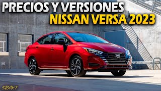 nissan VERSA 2023 PRECIOS y versiones PARA LA NUEVA GENERACION [upl. by Cookie]