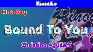 Bound To You by Christina Aguilera Karaoke  Male Key [upl. by Ahseinat]