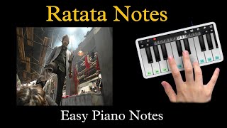 Ratata  Leo  Thalapathy Vijay  Aniruddh  Easy Piano Tutorial [upl. by Rehotsirk]