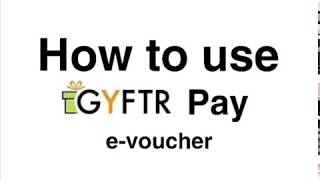 How to Use GyFTR Pay E Voucher  GyFTR [upl. by Thin695]