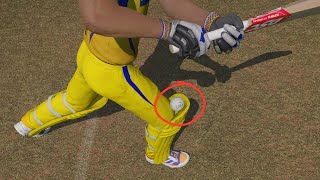 Unexpected Ball Trapped in Knee Pad  Cricket 24 [upl. by Annai902]