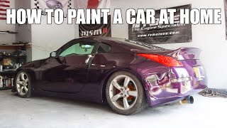 How To Paint a Car at Home in 15 Minutes WITHOUT A PAINT BOOTH [upl. by Kitarp]