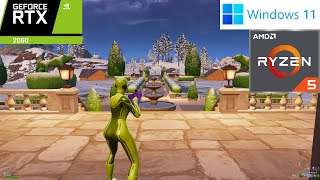 RENDIMIENTO de EL NUEVO CAPITULO de FORTNITE EN MI PC RTX 2060  RYZEN 5 5600X  12GB  test [upl. by Cavan]