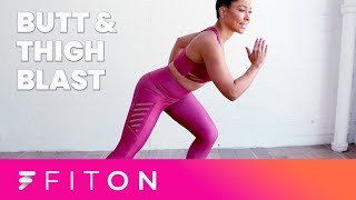 Butt and Thigh Home Workout with Jeannette Jenkins [upl. by Victory354]