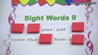 Sight Words Bingo 9 Bingo Sight Word Games [upl. by Zoila]