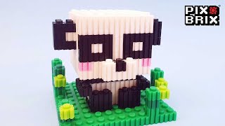 Panda 3D figure  Pix Brix Instructions [upl. by Ginni876]