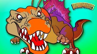 SPINOSAURUS SONG  Dinosaur Battles  Spinosaurus vs TRex  Dinosaur Songs by Howdytoons [upl. by Eitsirk]