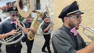 Marcia Ticinese banda di Grottolella 11823 Scontrone Festa di San Gerardo [upl. by Hrutkay]