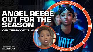 Angel Reese suffers seasonending wrist injury  Can the Sky grab the 8th seed now  WNBA Countdown [upl. by Naitsyrk]