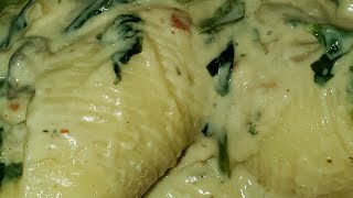 Chicken Alfredo Stuffed Shells  so easy and so good [upl. by Giarg]