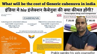 what will be the cost of hiv injection cabenuva generic injection price in india viiv healthcare [upl. by Manthei]