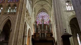 Een plotselinge verrassing toen de organist zijn orgel ging stemmen kathedraal van Tours Frankrijk [upl. by Jaban]