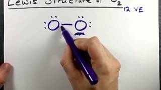 Lewis Structure of O2 [upl. by Idnak]