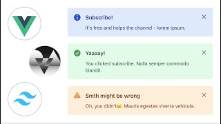 Beautiful Alert Component with TailwindCSS Vue amp CVA [upl. by Reinhard345]