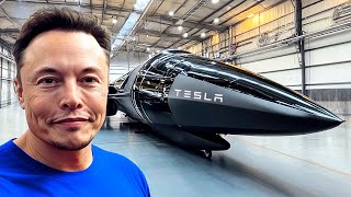 Aconteceu Elon Musk Revela O Jato Elétrico Da Tesla [upl. by Adnerak]