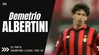 Demetrio Albertini ● Skills ● AC Milan 10 Porto ● Champions League 199293 [upl. by Sadie]