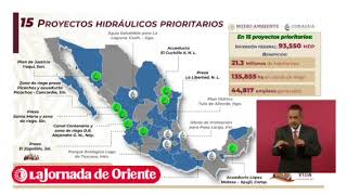 Con 15 proyectoshidráulicos a nivel federal se beneficiará a 213 millones de personas Conagua [upl. by Lalita]